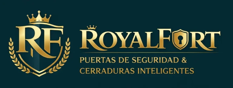 Logo puertas de seguridad royal fort Bogota
